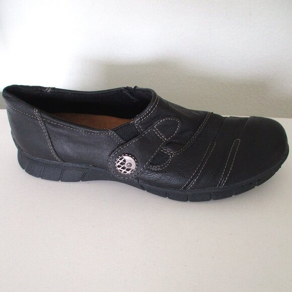 Earth Origins "Naya" Womens Black Leather Casual Flat Loafer NWOB - Size 8.5M - Picture 3 of 9